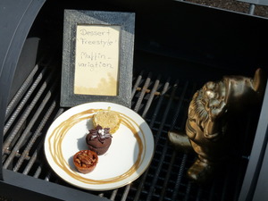 Tellerbild Dessert: Muffinvariation