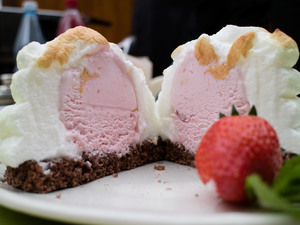 Gegrilltes Eis