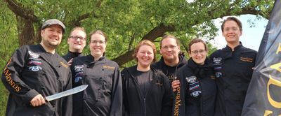 Gruppenphoto GourMonds - von links nach rechts: Dennis, Thorsten, Nina, Sabrina, Hendrik, Hannah, Mathias