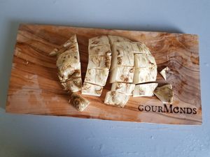 Gewürfelte Petersilienwurzel