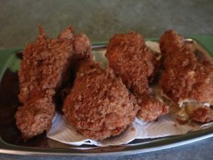 Wanne-Eickel fried Chicken in Nahaufnahme